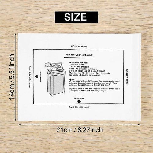 12pcs Destructeur De Papier Lubrifiant Feuilles Destructeur Huile De Lubrification Huile De Lubrification De Type Papier Portable F