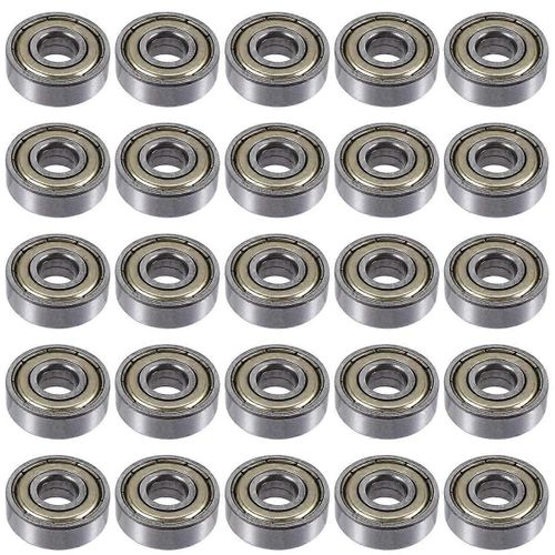 25pcs 608 Zz Roulements À Billes,Roulements À Billes De Skateboard En Métal