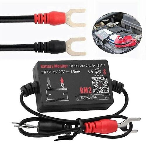Testeur De Moniteur De Batterie Bm2 Moniteur De Batterie 12v Bluetooth 4.0 Analyseur De Batterie De Voiture Démarrage De Charge