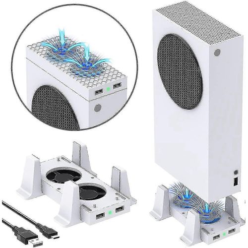 Support De Refroidissement Xbox Series S Avec Ventilateur Et 2 Ports Usb - 3 Niveaux De Vitesse