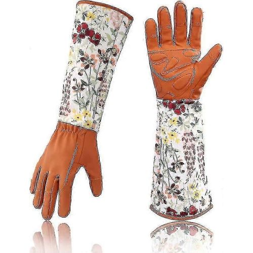Gants en cuir de taille de rose pour femmes - Gants de jardinage à l'épreuve des épines Cadeau