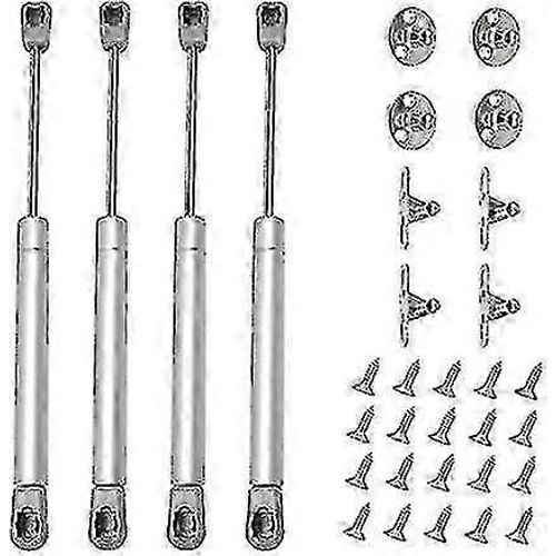 4pcs Gas Strut 80n Hydraulic Strut Cabinet Door Shock Absorber Pour Armoires Bibliothèque Meubles (4, 80n)