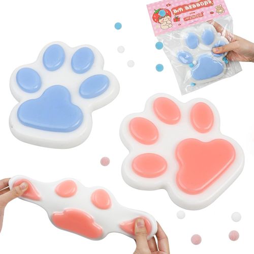 KAL-2 Pièces Squishy Patte De Chat, Yoyo Squishy, Patte De Chat Squishy, Fufu Squishy, Scouchi, Squishy Geant, Squishy Chat, Taba Squishy, Squishy Anti Stress
