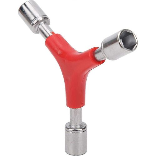 Clé à vélo 3 voies,clé à molette 3 voies,clé hexagonale impériale à 3 voies,clé hexagonale à 3 voies pour vélos,douille hexagonale extérieure en forme de Y Clé à 3 voies