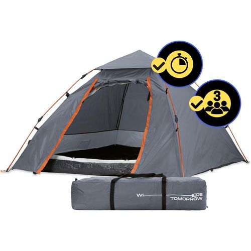 Letnerny-Tente De Camping Dôme Pop-Up Légère 3 Personnes Camping Festival 215 X 195 X 120 Cm Plusiers Couleurs
