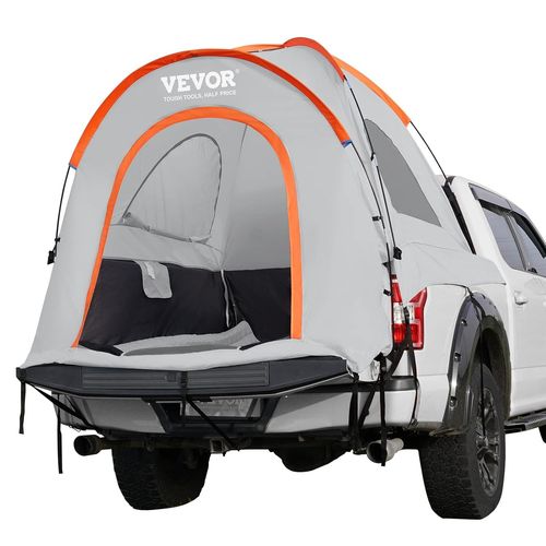 Letnerny-Tente De Camion Pick-Up 200x165x170 Cm Tente De Benne Pickup 1,95-2 M Tente De Camping Pour Camion Imperméable Pu2000 Mm À Double Couche Double Toit Pour Voyage Randonnée Famille 3 Personnes