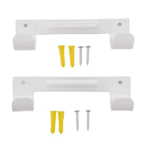 Pack de 2 cintres de planche à repasser,mural pour buanderie (blanc)