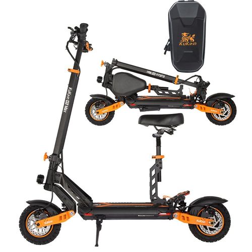 Trottinette Électrique Pliable Kukirin G2 Max, Puissance 1200w，Batterie 48 V 20,8 Ah, Vitesse Maximale 55km/H,  Portée Maximale 70 Km, 10" Pneus Tout-Terrain