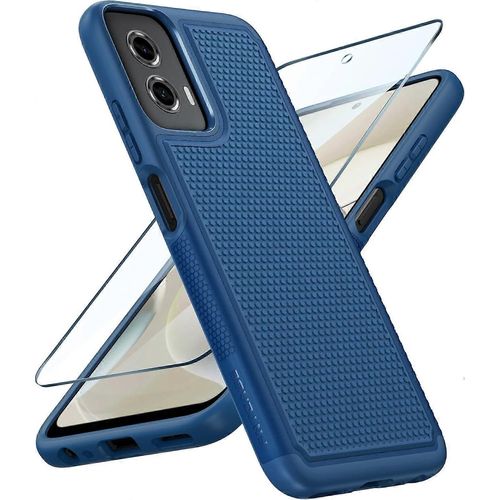 Pour Motorola Moto G-Power-5g-2024 Coque : Housse De Téléphone Portable Robuste De Protection À Double Couche Antichoc Robuste Avec Dos Texturé Antidérapant Moto G Power 2