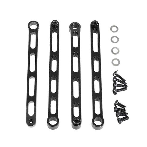 Kit de tige de fixation de châssis de voiture RC pour 1/12 MN168 Noir