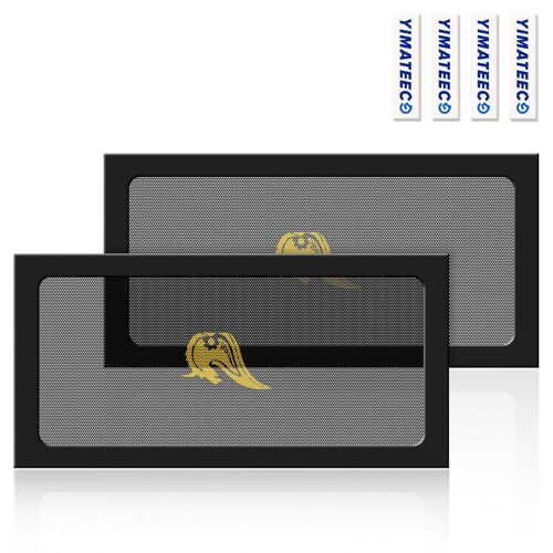 Filtre Poussière 240mm Magnétique Filtre Ventilateur en Maille Grille de Protection pour Boîtier d'Ordinateur Dissipateur Refroidisseur (PVC Hidalgo, 120 * 240mm, 2 Pièces, Noir)