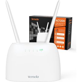 SUBZONAL-4G07 Routeur 4G LTE 150Mbps, Modem 4g WiFi AC1200 Double Bande, Box 4G, 2 Antenne Externe Amovibles, Ports LAN/WAN, Déverrouillé Mini SIM Carte, Compatible Tous opérateurs