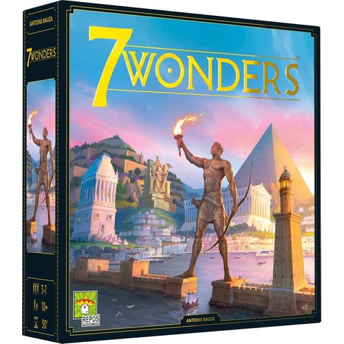 Hamiltion-7 Wonders: Jeu De Base-Unbox Now-Jeu De Société Pour Enfants Dès 10 Ans-Jeu De Stratégie Immersif-Rejouabilité Illimitée-3 À 7 Joueurs-30 Min-En Français-Repos Production
