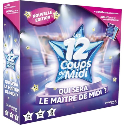 Hamiltion-Les 12 Coups De Midi-Jeu Tv-Jeu De Questions-Réponses-Jeu Educatif-A Jouer En Famille Ou Entre Amis-Se Joue De 2 À 4 Joueurs-Pour Enfants À Partir De 7 Ans