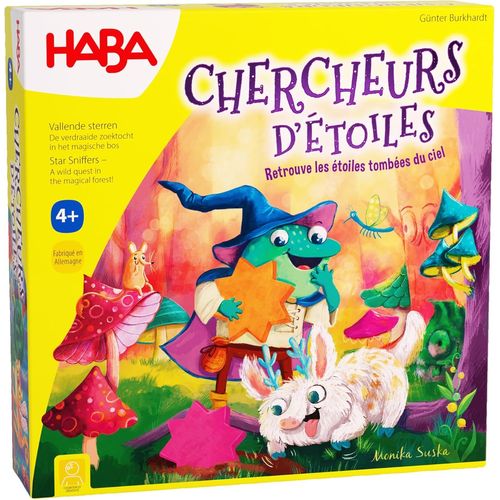 Chenquansarl-Jeu De Collecte Avec Mécanisme De Rotation, 48 Étoiles En Bois Colorées, 2 Variantes De Jeu (Débutant & Avancé), Pour Enfants À Partir De 4 Ans - 1307119003