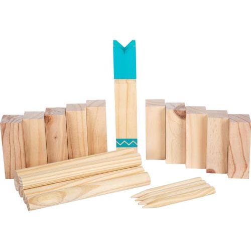 Chenquansarl-Jeu Des Vikings Kubb Compact « Active » En Bois, Jeu De Lancer Plein Air Pour Toute La Famille, 12401