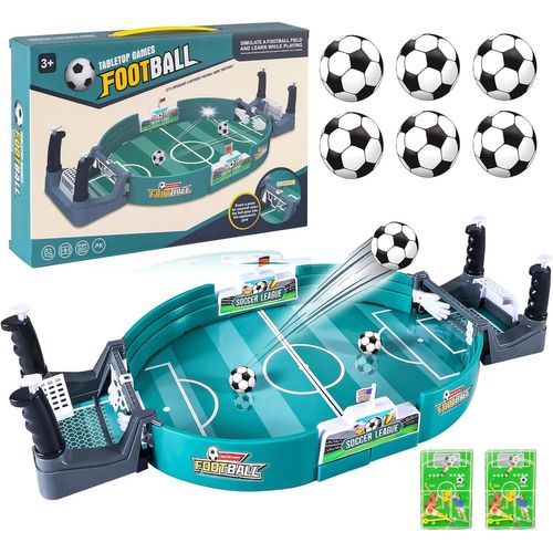ChenQuanSarl-Jeu Interactif De Baby Foot, Jeu De Baby-Foot Interactif, Mini Jeu De Baby-Foot, Jouet De Football De Table De Fête À 2 Joueurs, Avec 6 Balles, Jeux De Société Interactifs Parent-Enfant