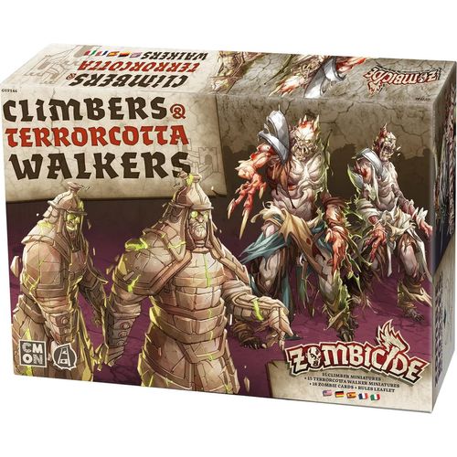 Play-Zombicide : White Death-Climbers & Terrorcotta Walkers-Extension-Jeu De Connaisseurs-Dungeon Crawler-1 À 6 Joueurs-A Partir De 14 Ans-60 Minutes-Allemand-Multilingue