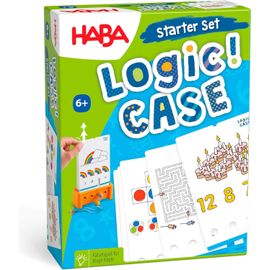 Logic! Case Starter Set 6+ - Jeu D'énigmes Et De Logique - Jeu De Voyage En Avion, Voiture, Train - Jeu Solo - Petit Format - 6 Ans +