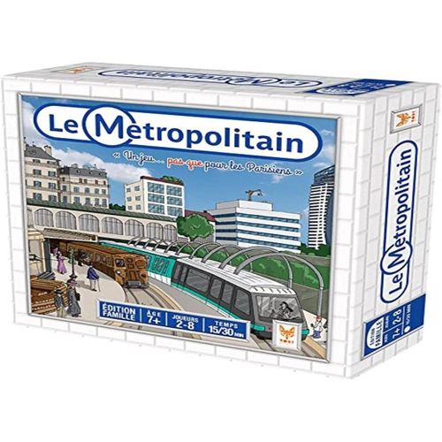 PLAY-Le Métropolitain|¿¿¿ Métro P¿r¿s|J¿¿ De Soc¿été Paris|J¿¿ De Plateau Famille|¿¿u Éducat¿f Enfants|¿¿¿ Découverte P¿ris|2 À 8 Joueurs|Dès 7 Ans|Version Française