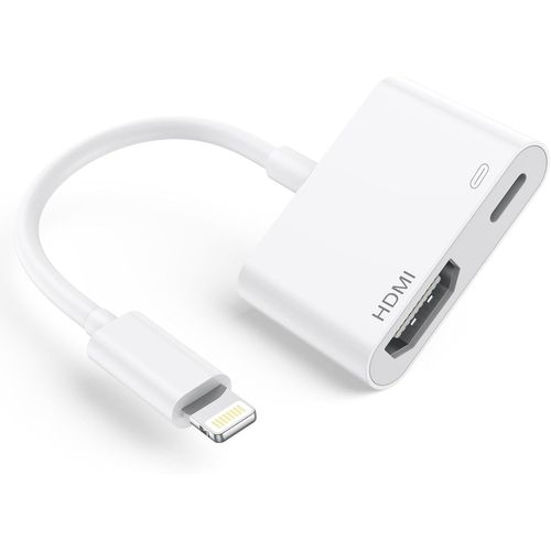 Hamiltion-Adaptateur Lightning Hdmi ¿Certifié Mfi¿ Adaptateur Hdmi Iphone Et Ipad Adaptateur Lightning Av Numérique Câble Hdmi Pour Tv Connecteur Lightning Cable Pour Iphone 14/13/12/11/Xs/Xr/X/8/7/I