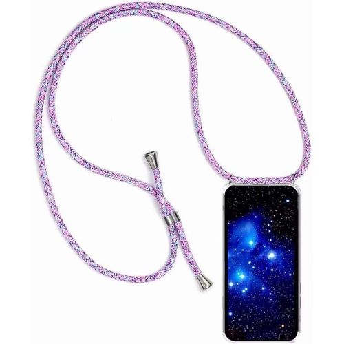 Wwp-Coque Compatible Avec Huawei P20,Coque Avec Cordon,Étui De Protection En Silicone Avec Collier Case Portable Cover,Multicolore