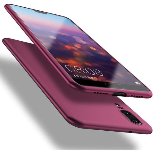 Wwp-Coque Compatible Avec Huawei P20, Silicone Tpu Ultra Mince Et Anti-Rayures Antichoc De Protection Phone Case Housse En Souple Etui Pour Huawei P20 Cover -Vin Rouge