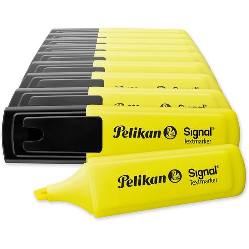 Signal Lot De 10 Surligneurs Jaune Vif Pointe Biseautée