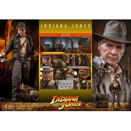 Hot Toys Mms717 Indiana Jones Et Le Cadran De La Destinée Collectible Action Figurine 1/6 Indiana Jones (Deluxe Version) 30cm
