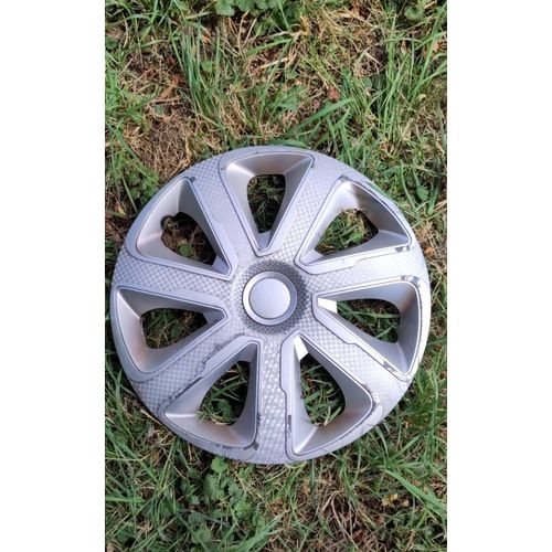 Enjoliveur Gorecki Livorno 14" Design Ohim Pour Roue De Voiture 14 Pouces " Argent Silver Plata Damier