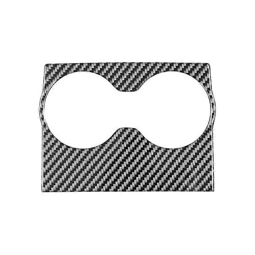 High Qualitycarbon Fiber For Charger 300 2015-2023 Rear Armrest Box Cup Holder Cover Trim Interior Accessories, A