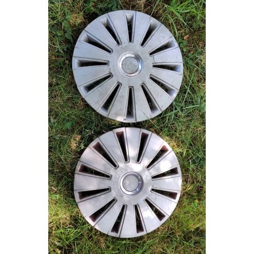 Train De 2 Enjoliveurs Gorecki Daytona Pro 14" Argent Plata Silver Pour Roue De Voiture Automobile 14 Pouces " Design Ohim