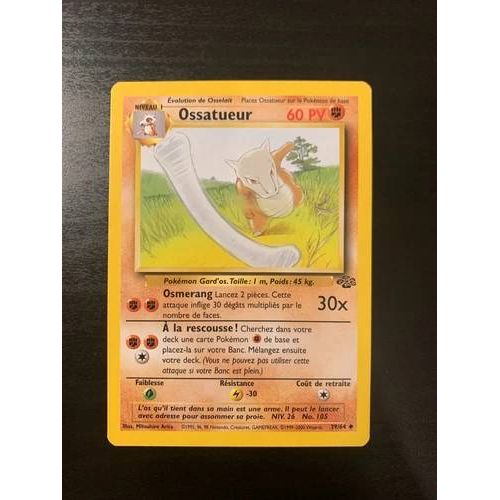 Carte Pokémon : Ossatueur 39/64 Edition 2 Jungle Wizards Française