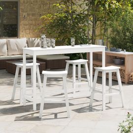 Tabourets De Bar Vidaxl 6 Pcs Blanc Hdpe, Tabourets De Bar Vidaxl 2 Pcs Blanc Hdpe