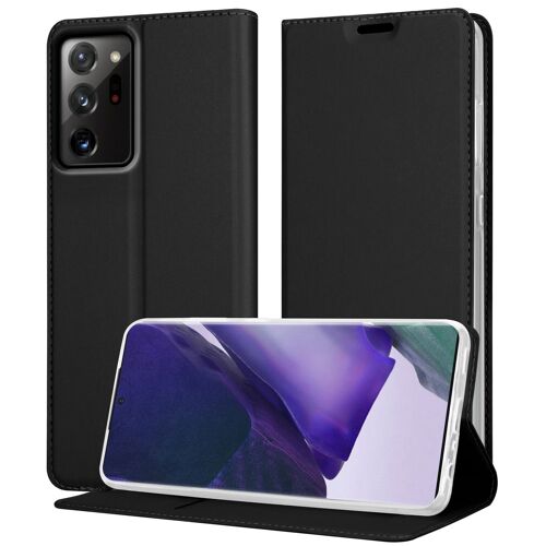 Cadorabo Housse compatible avec en CLASSY NOIR - Étui de protection avec fermeture magnétique, fonction de support et compartiment pour carte