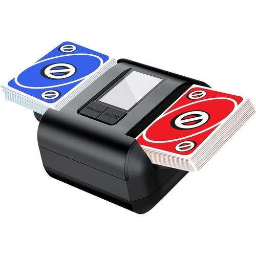 AVUMDA Mélangeur de Cartes Automatique, Mélangeur de Carte pour 1-2 Ponts Mode Auto et Manuel Rechargeable 2000 mAh Faible Bruit pour Poker, UNO, Blackjack, Skip-Bo, Phase 10, Texas Hold'em, Belote