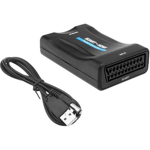 1080P/720P PÉRITEL Vers HDMI Convertisseur Vidéo Audio Signal Adaptateur HD Avec câble de charge pour HD TV DVD Sky Box