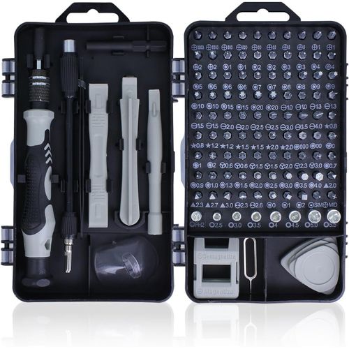 Kal-Ensemble De Tournevis De Précision : Mini Kit D'outils De Réparation Magnétique 115 En 1, Kit D'outils De Réparation Électroniques, Travaux Manuels Et Réparation ¿ Pour Iphone, Ordinateur Portabl