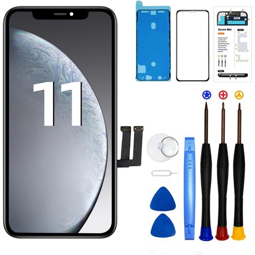 Kalanka-Écran Lcd De Rechange Pour Iphone 11 6,1"" - Écran Tactile - Outil De Réparation Pour Iphone 11 - Avec Modèle A2111, A2221, A2223 (Fonction Tactile 3d)