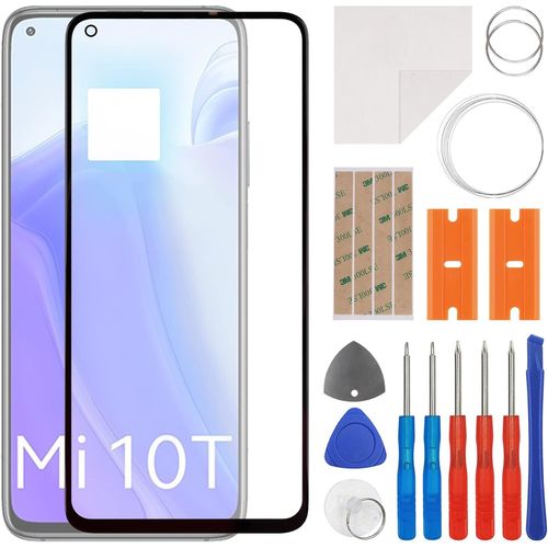 Kal-Kit De Réparation D'écran En Verre Avant Compatible Avec Xiaomi Mi 10t Avec Kit D'outils
