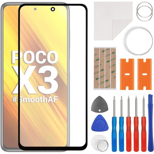Kal-Kit De Réparation D'écran En Verre Pour Xiaomi Poco X3 Avec Kit D'outils