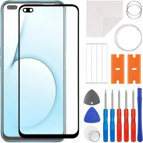 Kal-Kit De Réparation D'écran En Verre Avant Compatible Avec Realme X50 5g Avec Kit D'outils Inclus