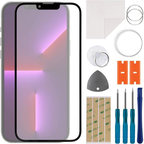 Kal-Kit De Réparation D'écran En Verre Frontal Compatible Avec Iphone 13 Pro Max Avec Kit D'outils