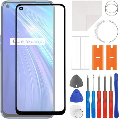 Kal-Kit De Réparation D'écran En Verre Avant Compatible Avec Realme 6 & Realme 7 4g & 5g & Oppo A73 5g & A53 5g & A72 5g + Kit D'outils Inclus