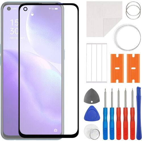 KAL-Kit De Réparation D'Écran En Verre Avant Compatible Avec Oppo Find X3 Lite (No Lcd Screen) Avec Kit D'Outils