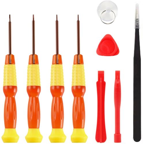 Kal-Kit De Réparation D'outils De Levier D'ouverture, Kit D'outils De Reparation Téléphone Avec Tournevis, Ventouse, Outils De Levier, Compatible Avec Iphonex 11 Pro X Xs Xr 8 Plus 7 6s 6 Se 5s