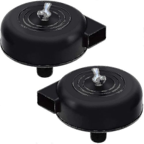 Compresseur d'air silencieux noir, filetage mâle 16 mm, 3/8 pt, édition 0731, 2 pièces