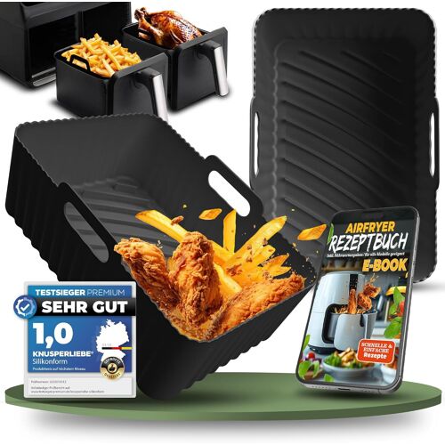 Foodi Max Af300eu Af400eucp Lot De 2 Moules En Silicpour Friteuse À Air Chaud, Sans Bpa - Passe Au Lave-Vaisselle