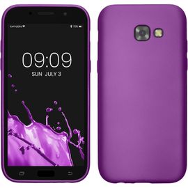 Housse Compatible Avec Samsung Galaxy A5 (2017) Coque - Housse De Téléphone Protection Souple En Tpu - Violet Métallique