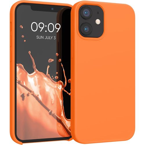 Housse Compatible Avec Apple Iphone 12 Mini Coque - Housse De Téléphone Protection Souple En Tpu Silicone - Orange Fruitée